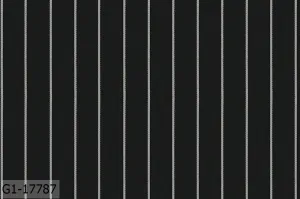 Black With White Stripe Suit
