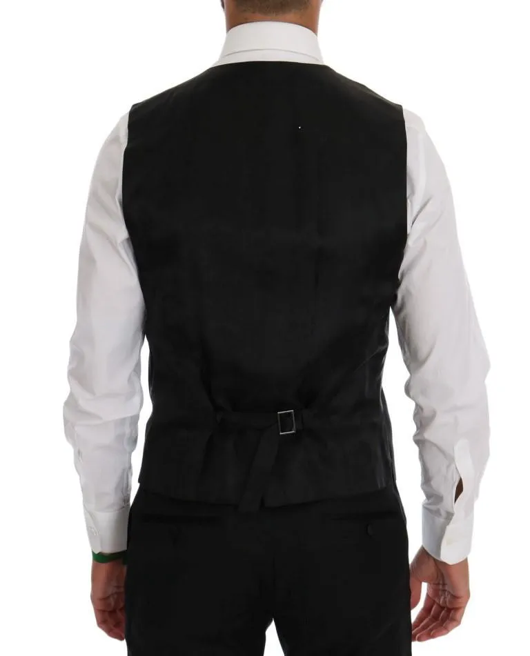 Black Wool Silk MARTINI Slim fit Suit