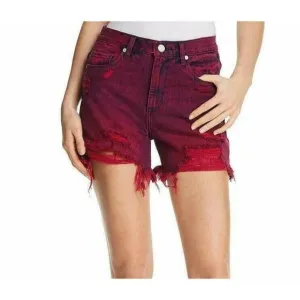 BlankNYC  Jean Shorts Denim Cutoff High Waist Shorts Magenta Glow SZ 25 NWT