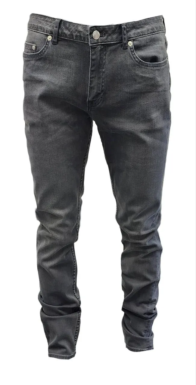 BLK DNM Men's Black Slim Fit Straight Denim Stone Wash Cotton Jeans NWT