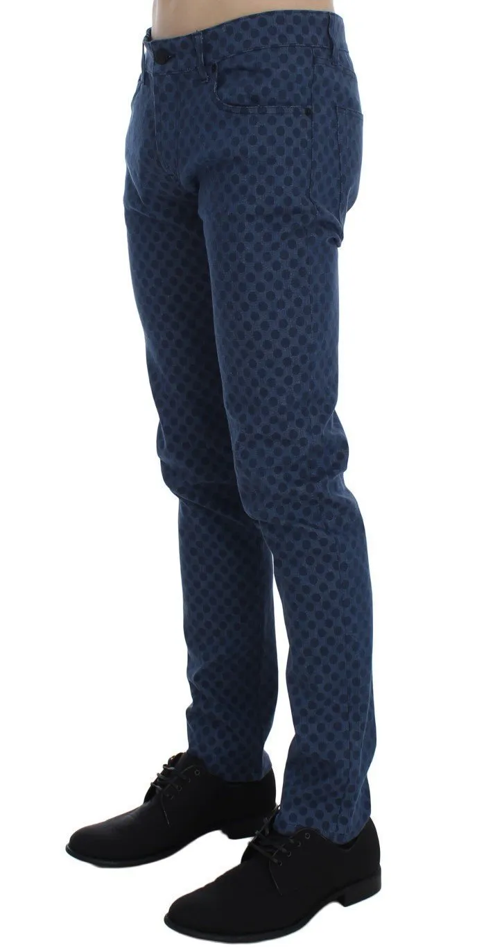 Blue Cotton Denim 14 Stretch Slim Fit Jeans