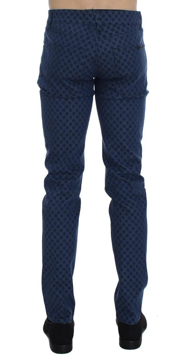 Blue Cotton Denim 14 Stretch Slim Fit Jeans