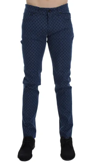 Blue Cotton Denim 14 Stretch Slim Fit Jeans