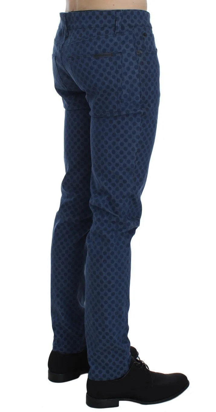 Blue Cotton Denim 14 Stretch Slim Fit Jeans