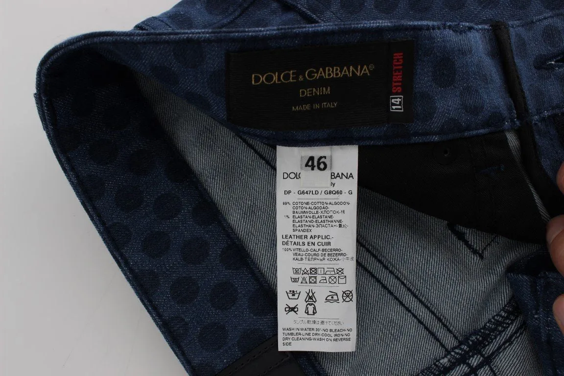 Blue Cotton Denim 14 Stretch Slim Fit Jeans
