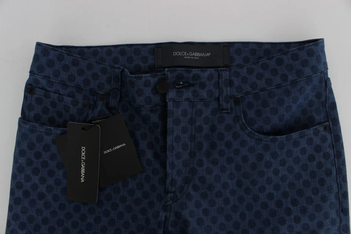 Blue Cotton Denim 14 Stretch Slim Fit Jeans