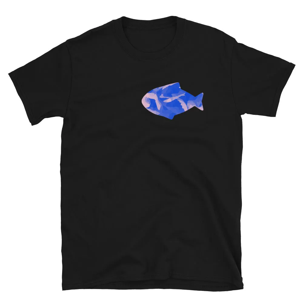 Blue Floral Fish - Graphic T-Shirts