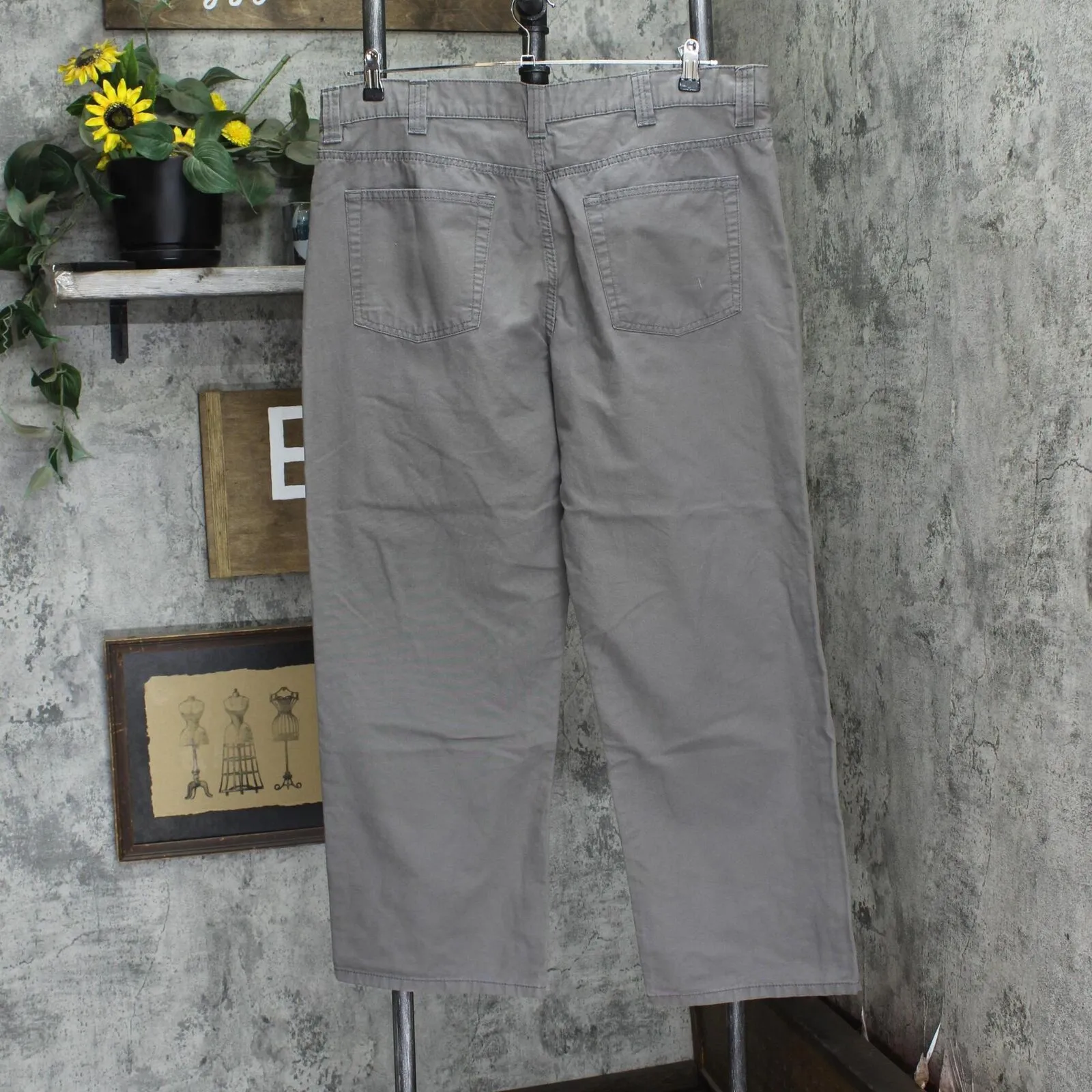Blue Mountain Mens Straight Leg Denim Jeans 166e86434566c3 Gray 38x30