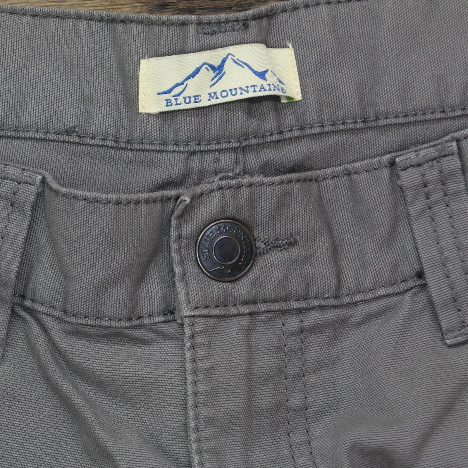 Blue Mountain Mens Straight Leg Denim Jeans 166e86434566c3 Gray 38x30