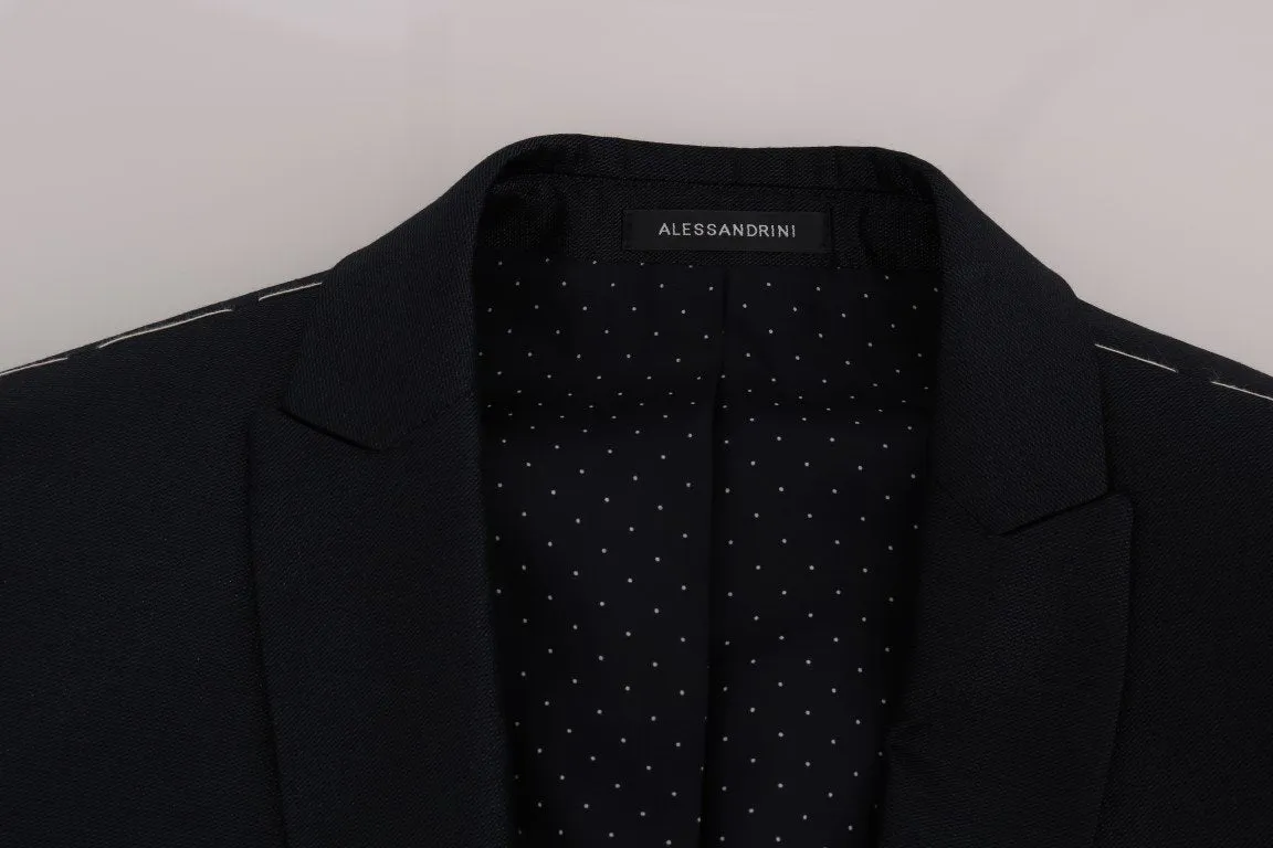 Blue Two Button Slim Fit Suit