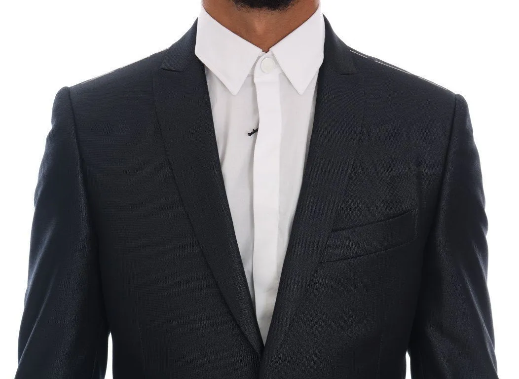 Blue Two Button Slim Fit Suit