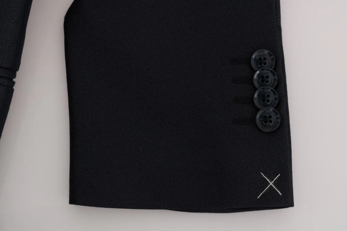 Blue Two Button Slim Fit Suit