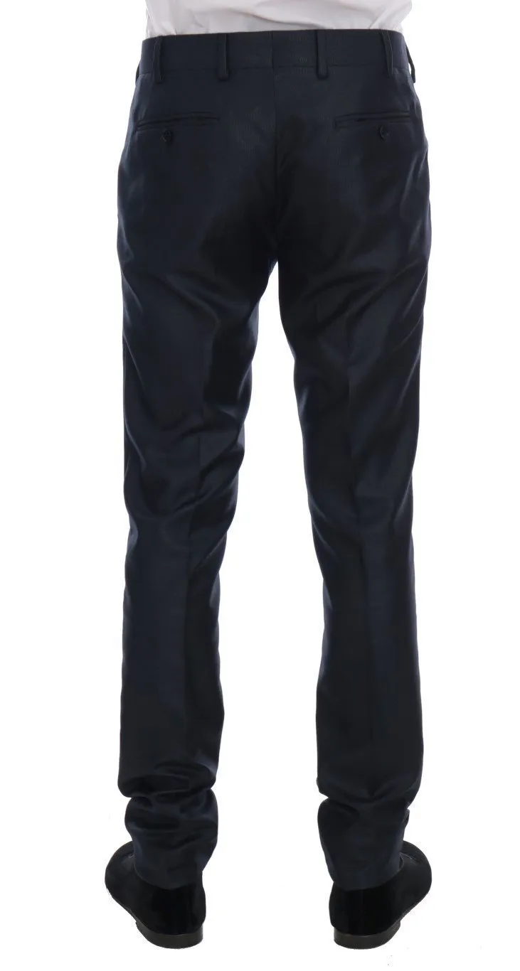 Blue Two Button Slim Fit Suit