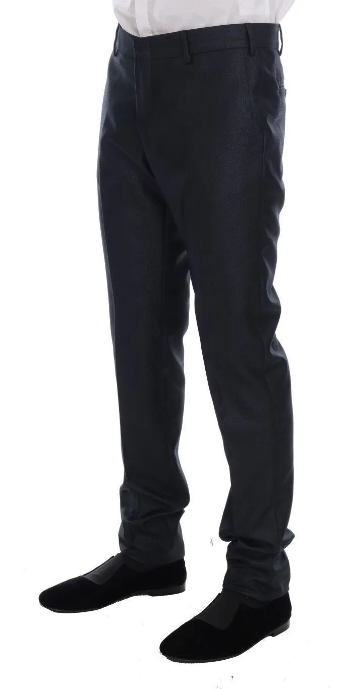 Blue Two Button Slim Fit Suit