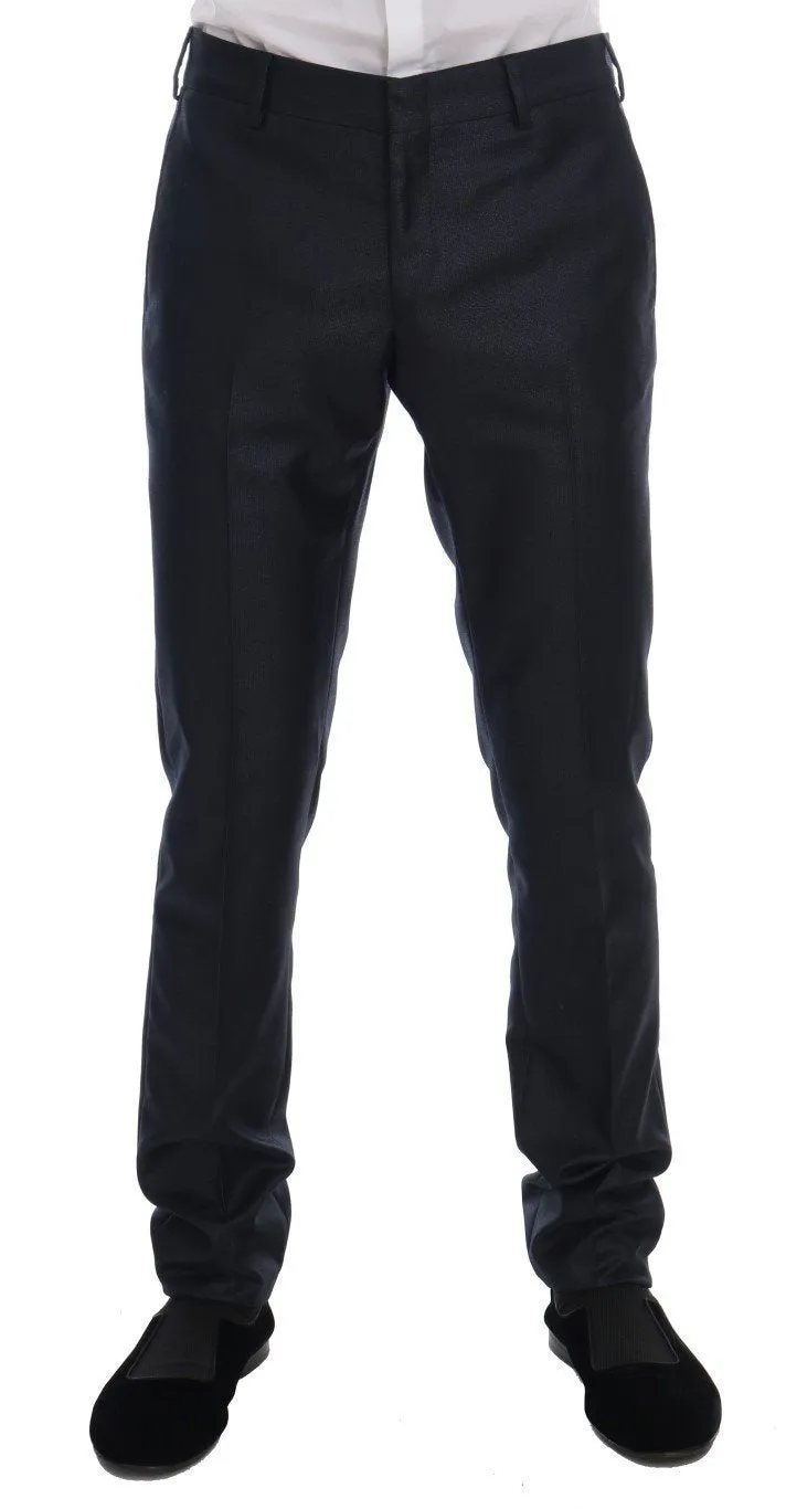 Blue Two Button Slim Fit Suit