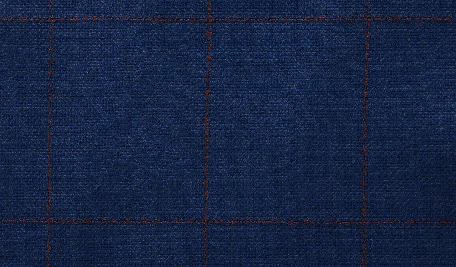 Blue with Brown Windowpane Short Double Breast Suit