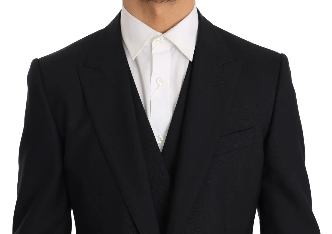 Blue Wool SICILIA Slim Fit 3 Piece Suit