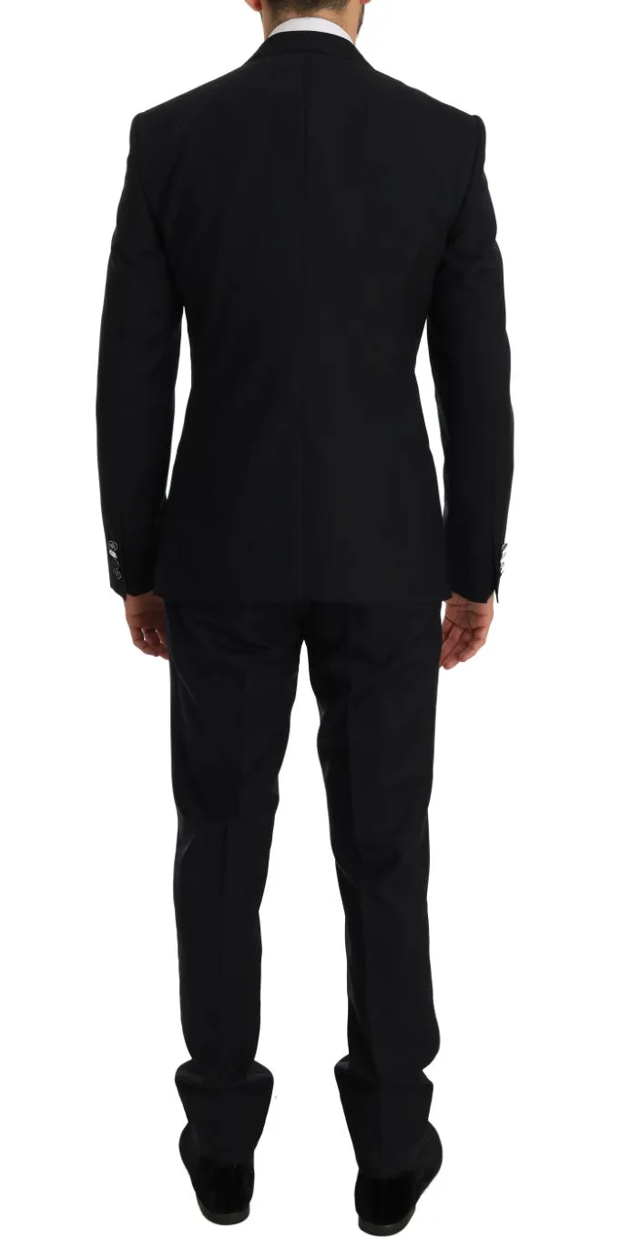 Blue Wool SICILIA Slim Fit 3 Piece Suit