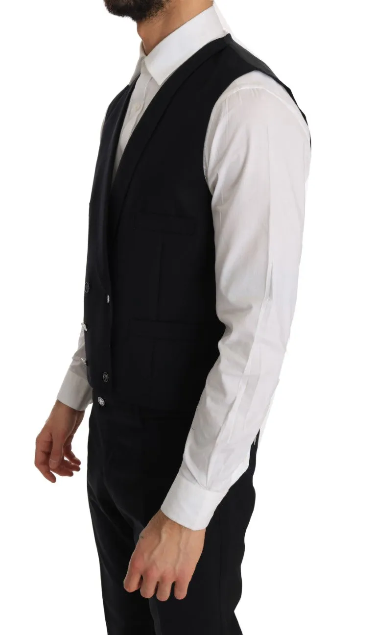 Blue Wool SICILIA Slim Fit 3 Piece Suit