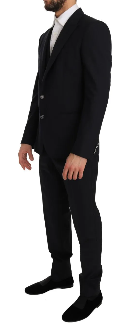 Blue Wool SICILIA Slim Fit 3 Piece Suit