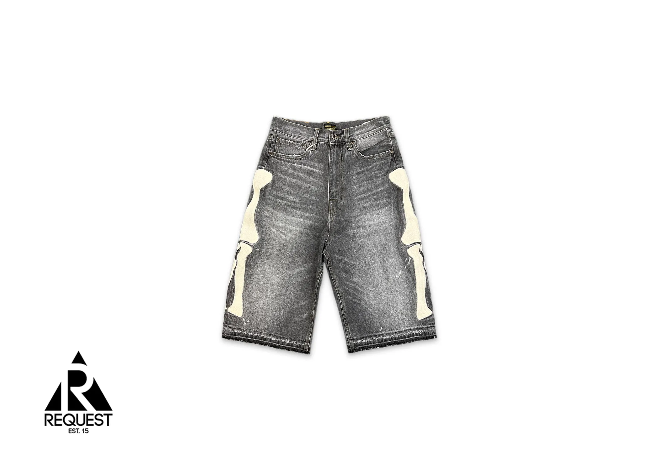 Bone 5 Pocket Denim Shorts "Grey"
