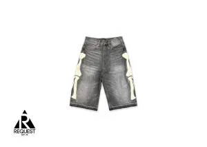 Bone 5 Pocket Denim Shorts "Grey"