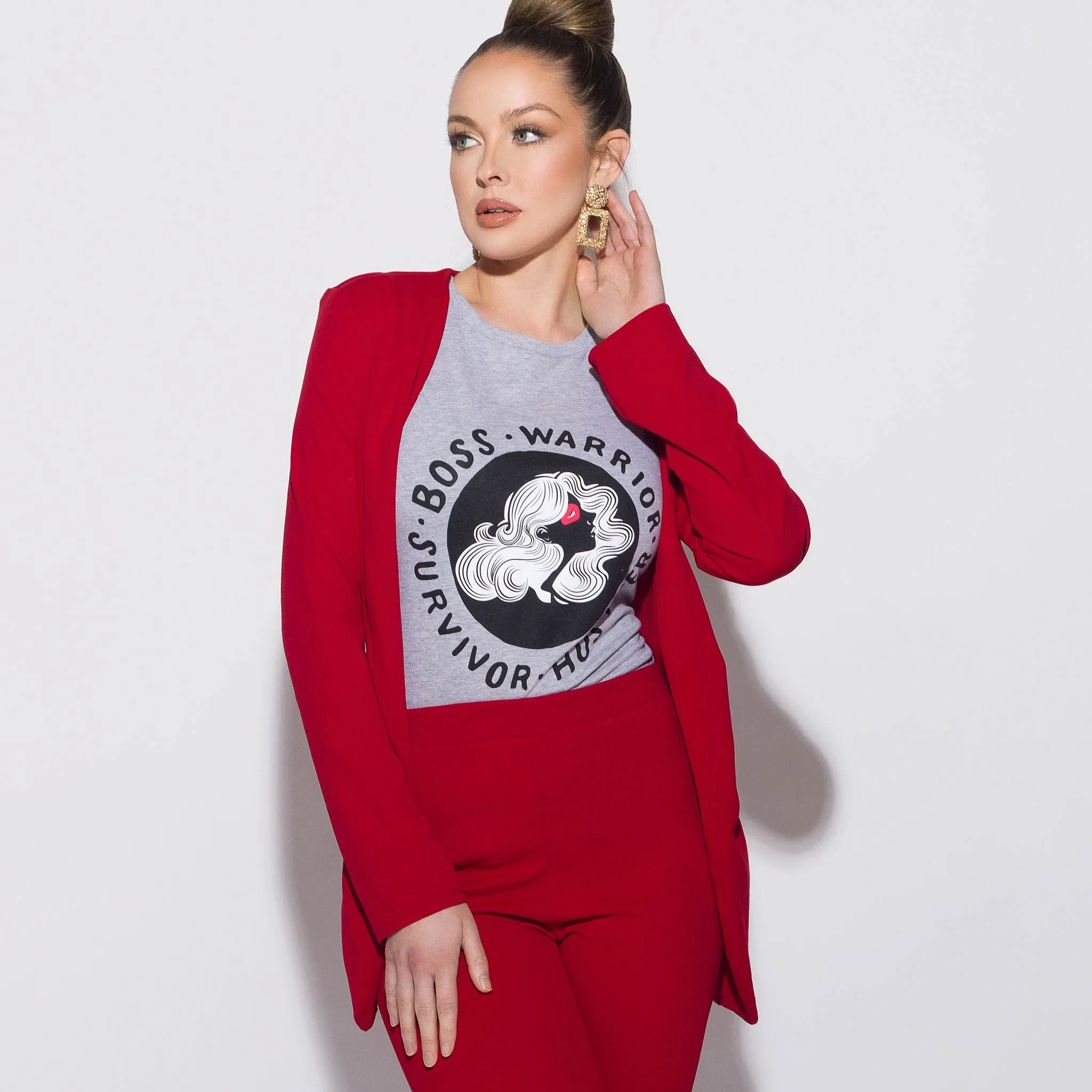 Boss, Warrior, Survivor, Hustler Tee