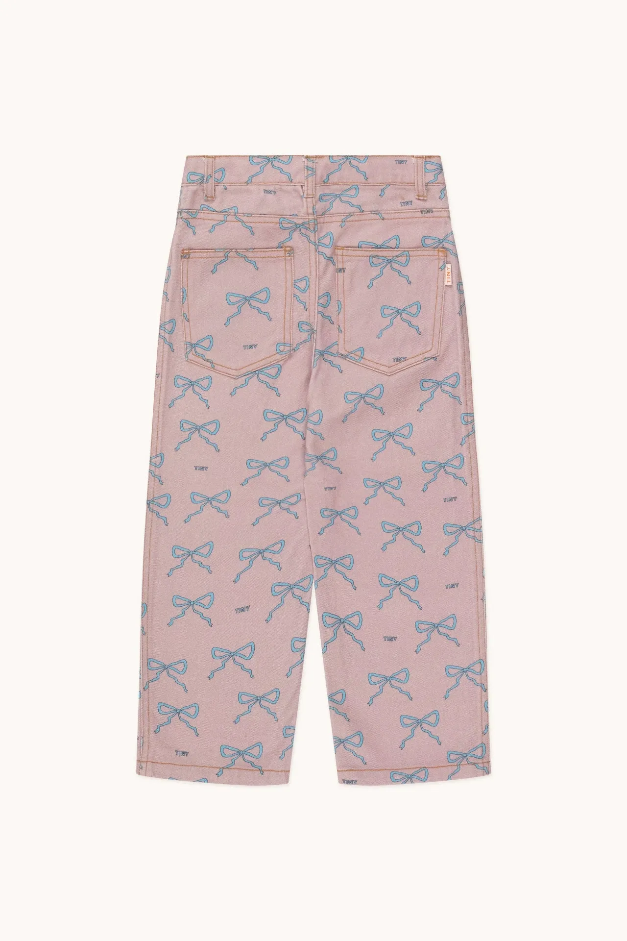 Bows Straight Jeans, Taupe