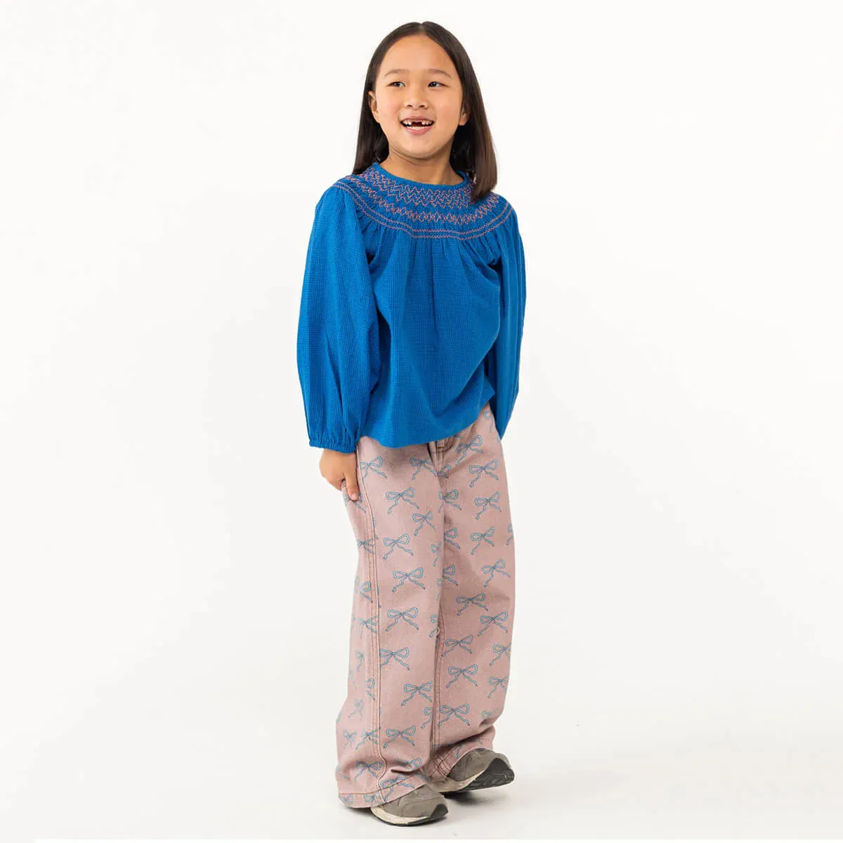 Bows Straight Jeans, Taupe