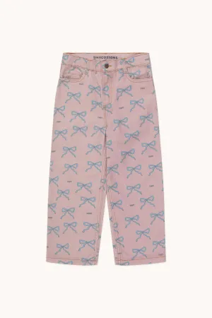 Bows Straight Jeans, Taupe