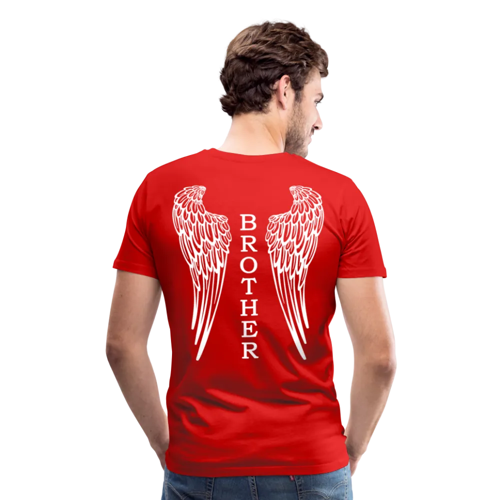 Brother Angel Wings Men's Premium T-Shirt - No Dates