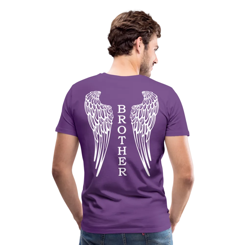 Brother Angel Wings Men's Premium T-Shirt - No Dates