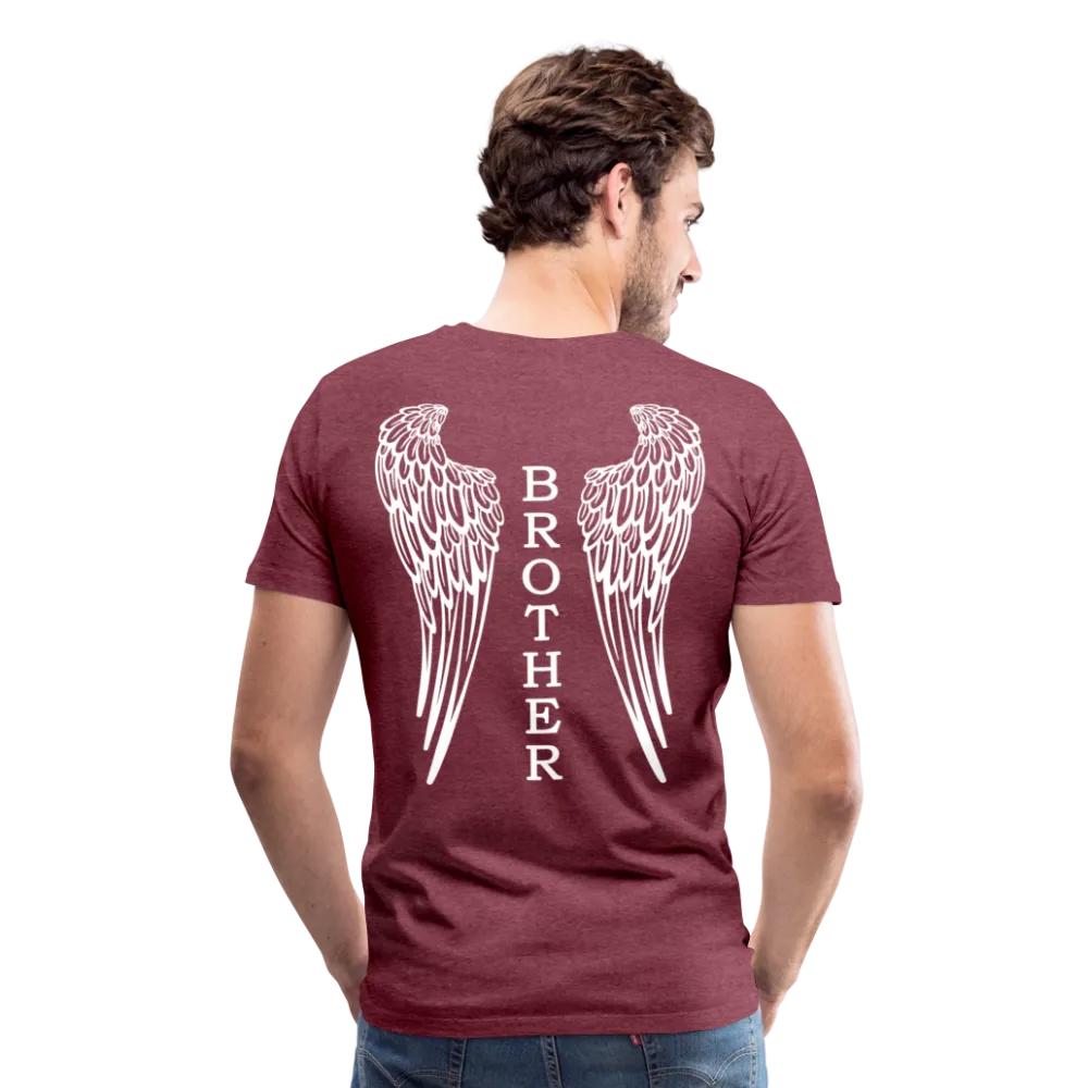 Brother Angel Wings Men's Premium T-Shirt - No Dates