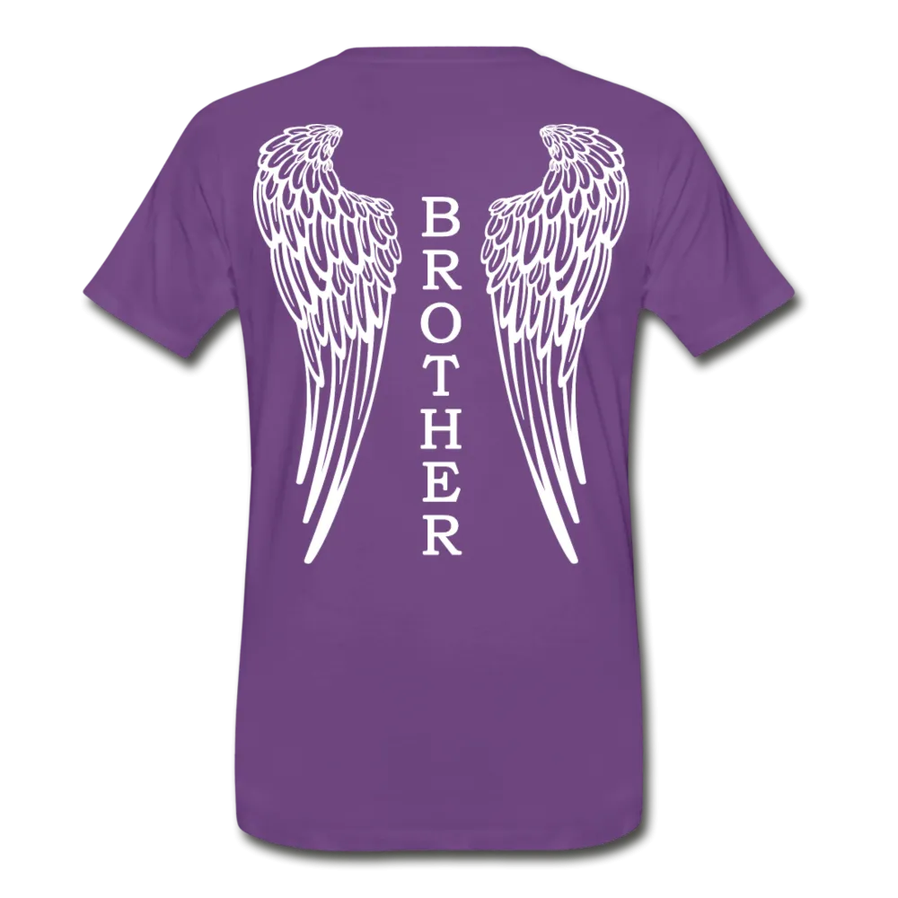 Brother Angel Wings Men's Premium T-Shirt - No Dates