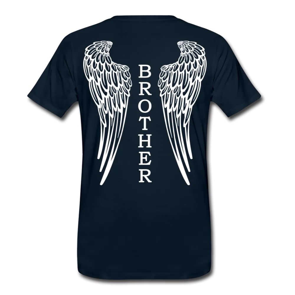 Brother Angel Wings Men's Premium T-Shirt - No Dates