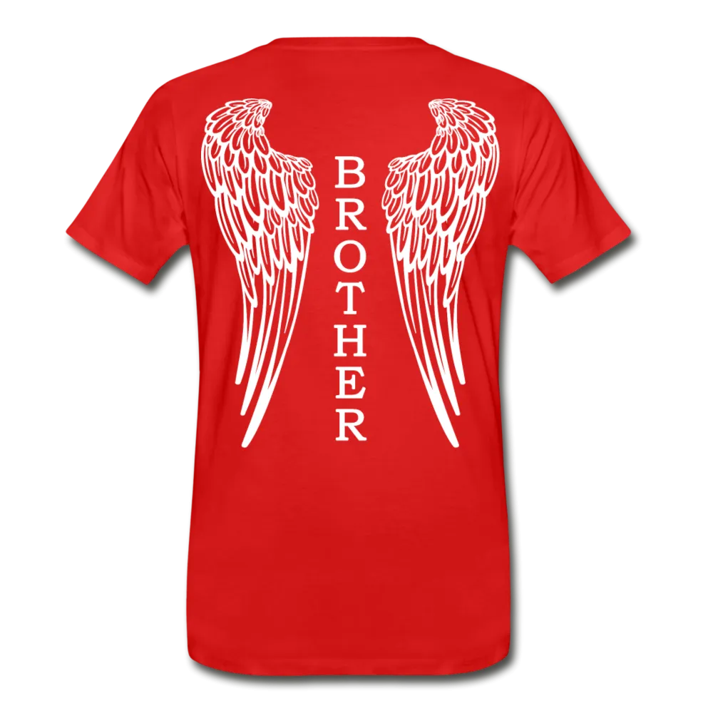Brother Angel Wings Men's Premium T-Shirt - No Dates