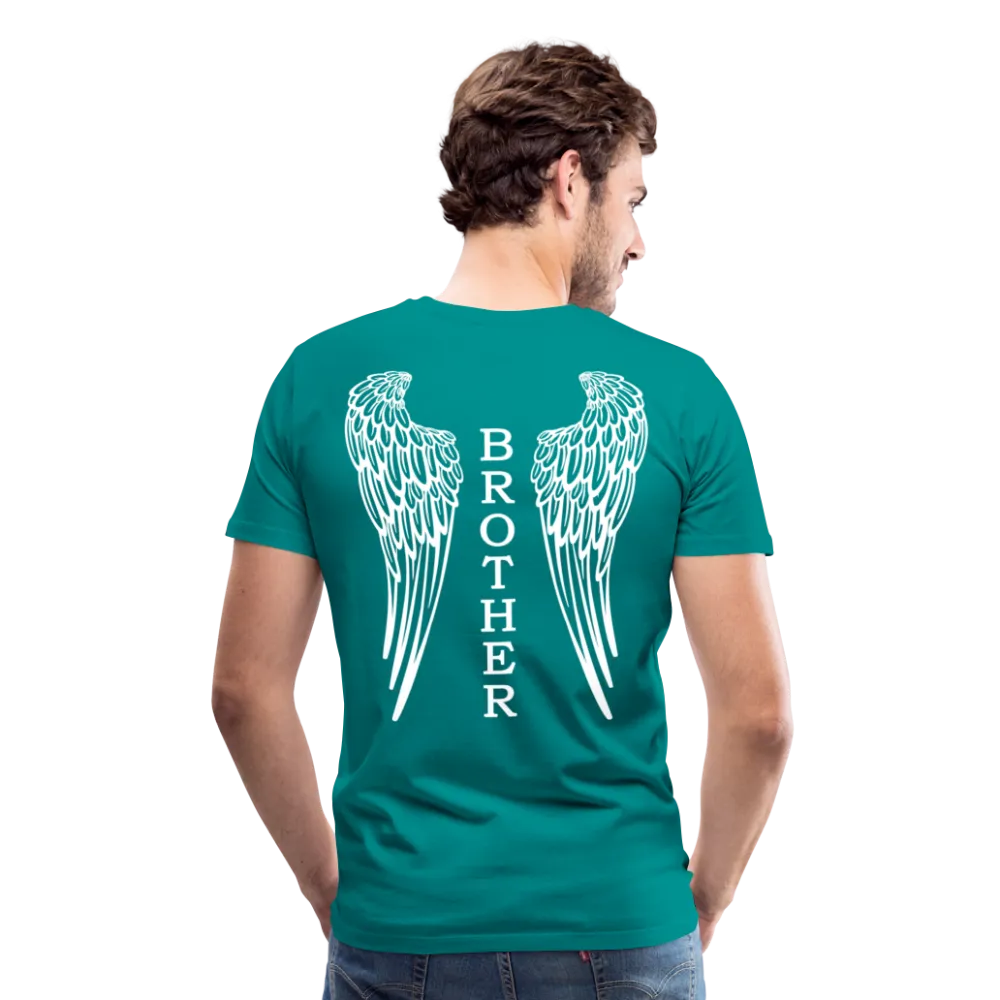 Brother Angel Wings Men's Premium T-Shirt - No Dates