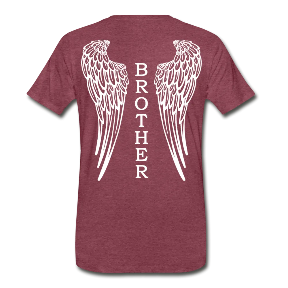 Brother Angel Wings Men's Premium T-Shirt - No Dates