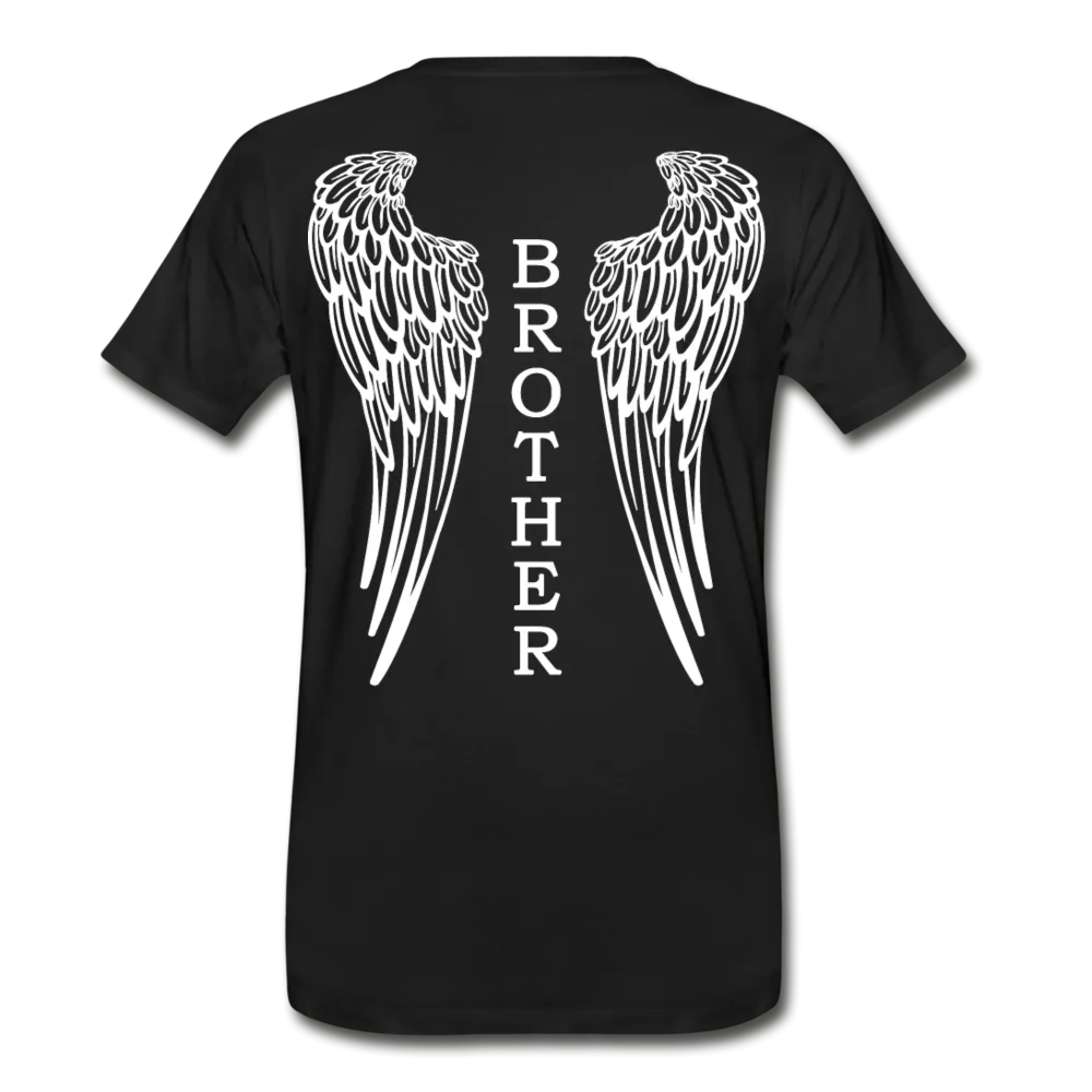 Brother Angel Wings Men's Premium T-Shirt - No Dates