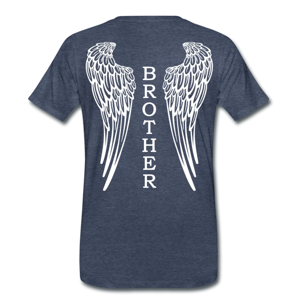 Brother Angel Wings Men's Premium T-Shirt - No Dates