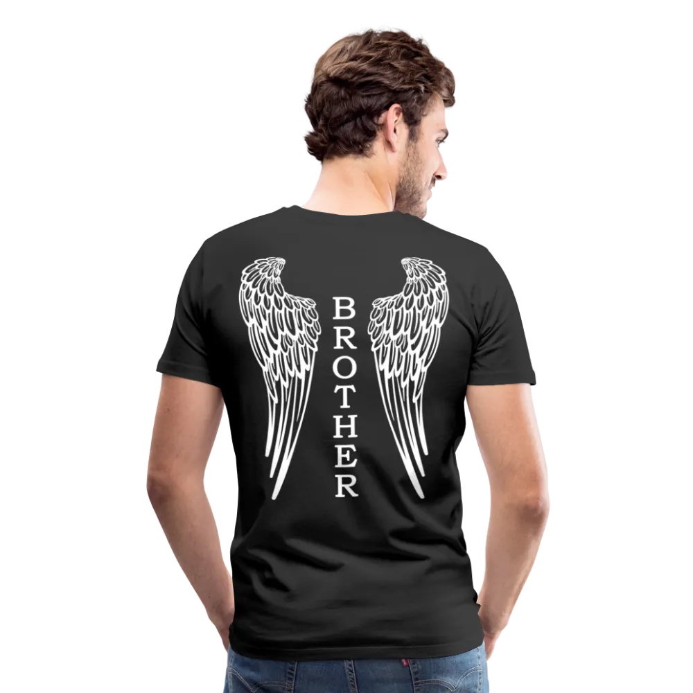 Brother Angel Wings Men's Premium T-Shirt - No Dates
