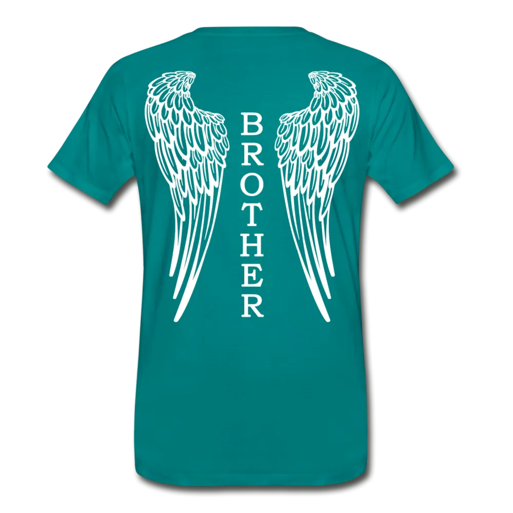 Brother Angel Wings Men's Premium T-Shirt - No Dates