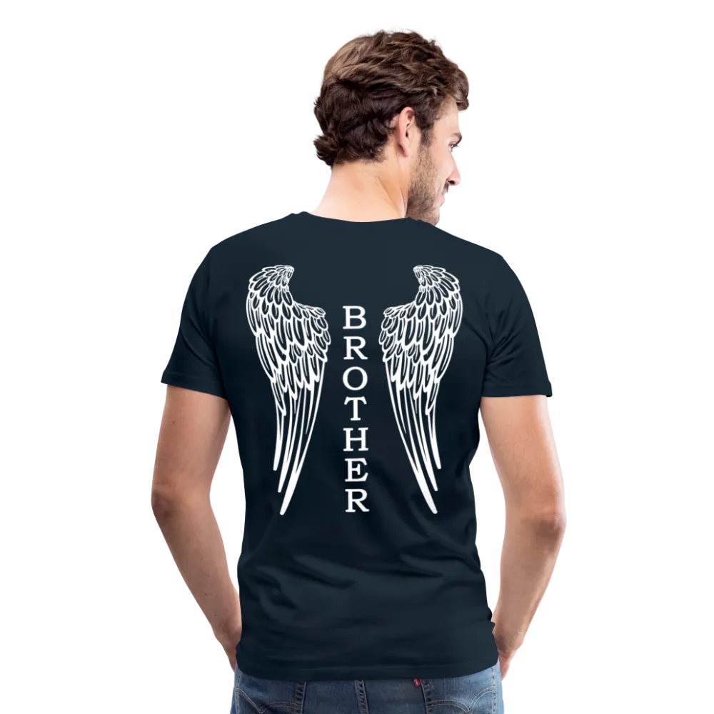 Brother Angel Wings Men's Premium T-Shirt - No Dates