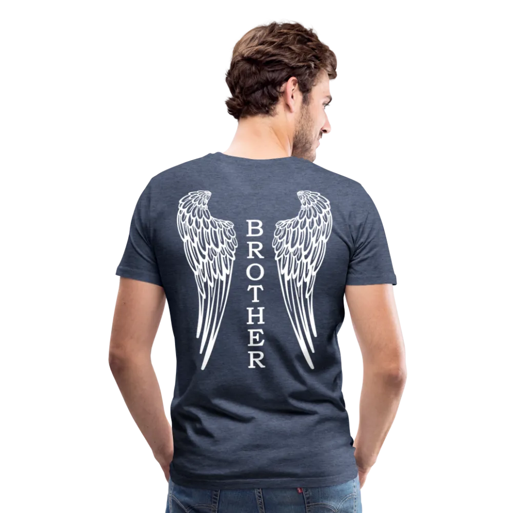 Brother Angel Wings Men's Premium T-Shirt - No Dates