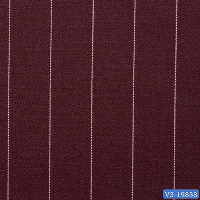 Burnt Red with Thick Stripe Suit