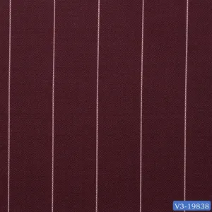 Burnt Red with Thick Stripe Suit