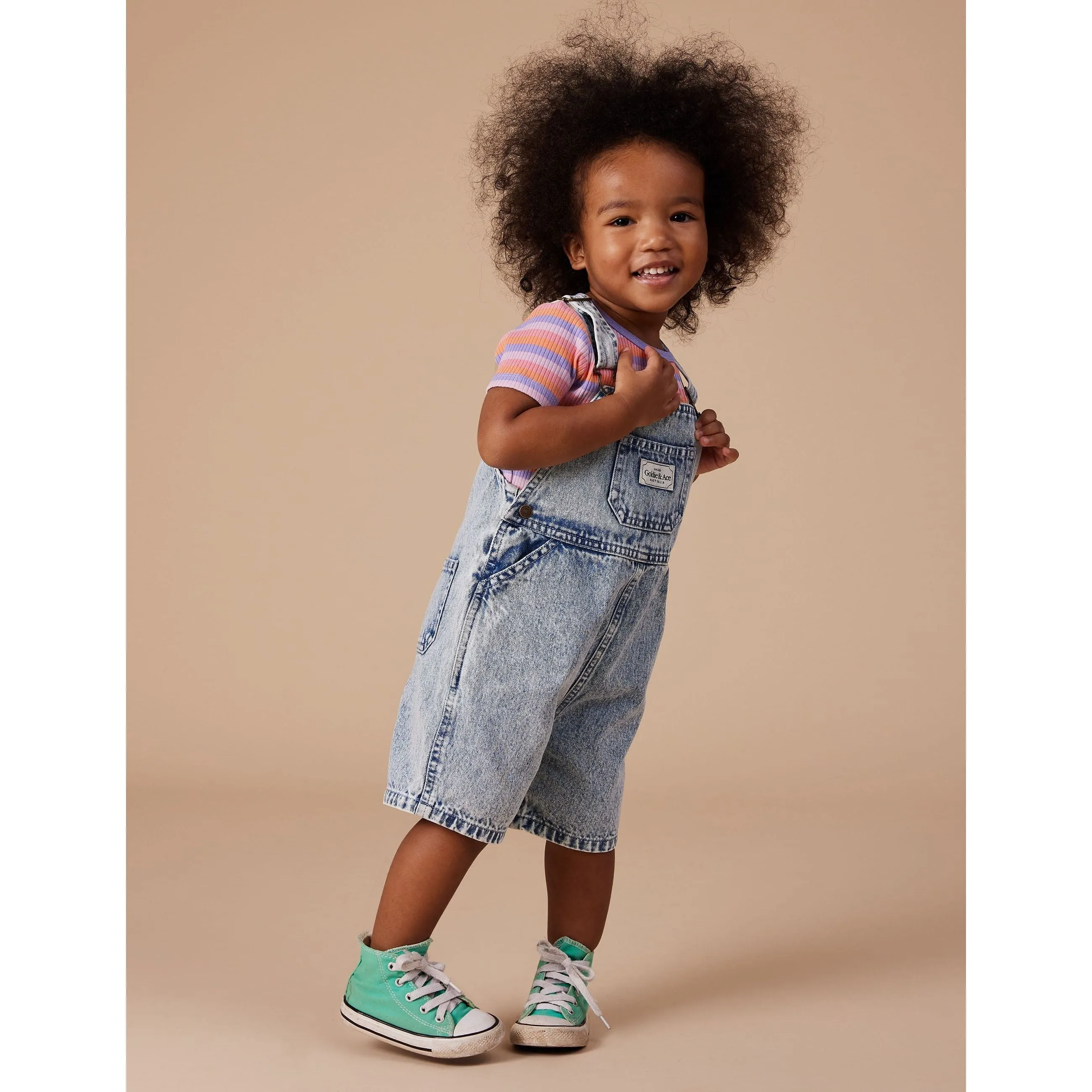 Burton Vintage Washed Denim Overalls
