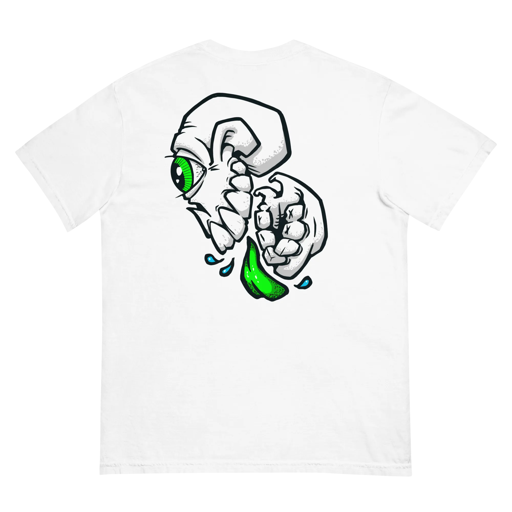 BZ Green Skull Unisex garment-dyed heavyweight t-shirt
