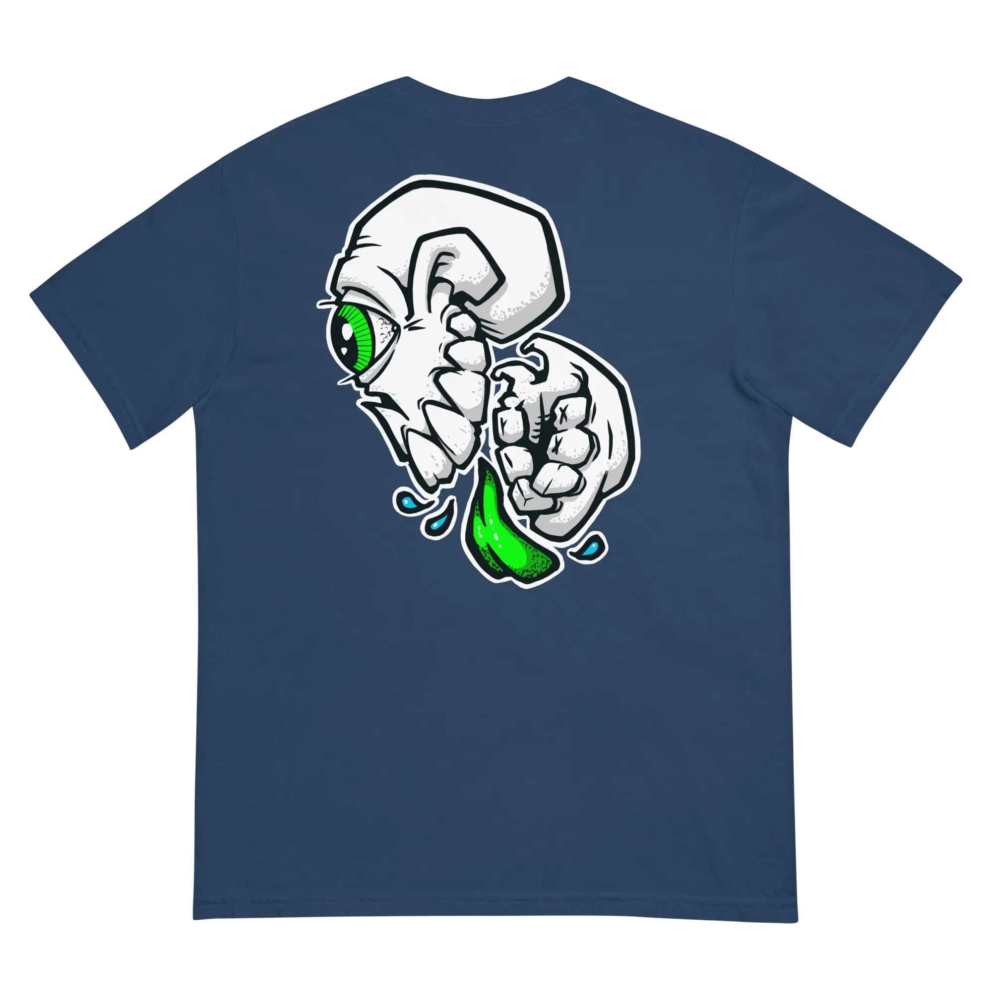 BZ Green Skull Unisex garment-dyed heavyweight t-shirt