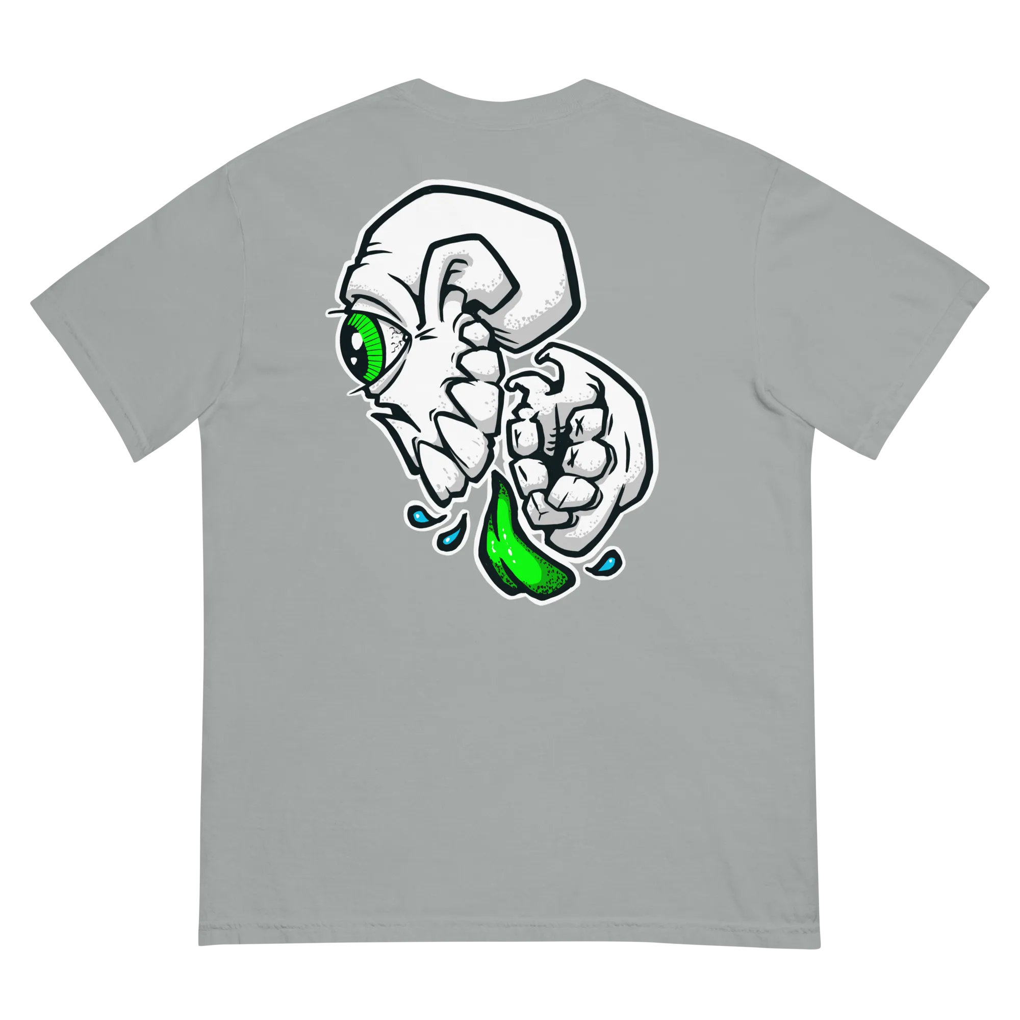 BZ Green Skull Unisex garment-dyed heavyweight t-shirt